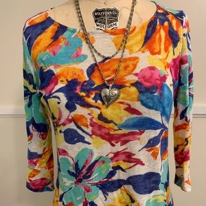 Lauren Ralph Lauren 100% Linen Floral Summer